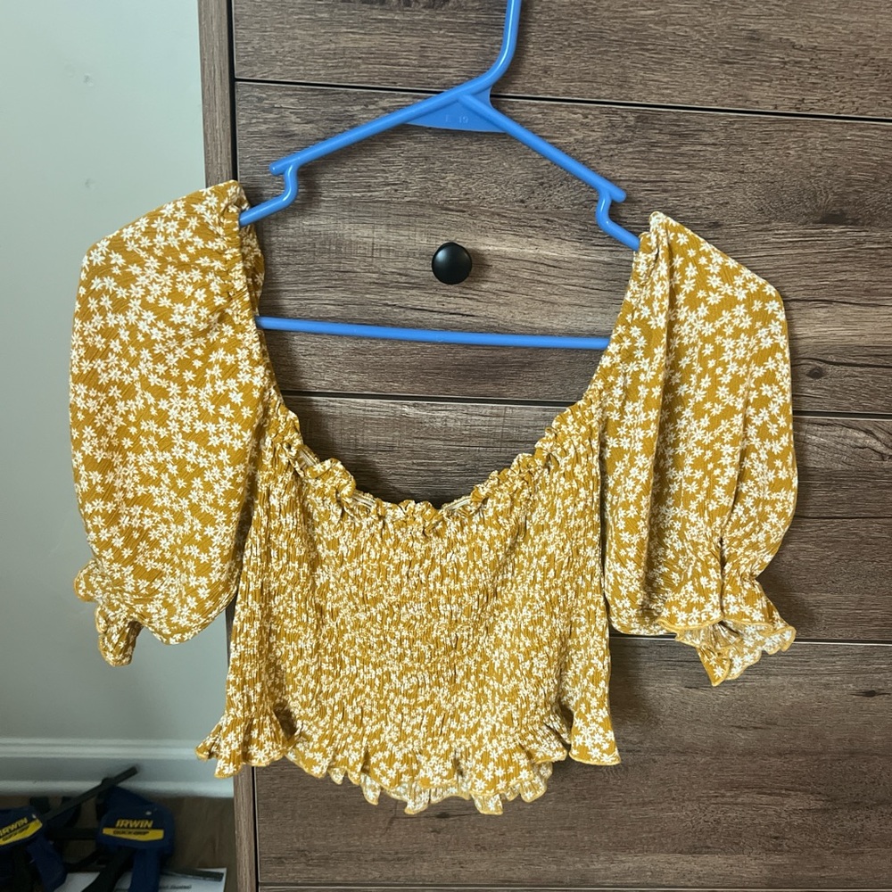 Floral Yellow Women's Top